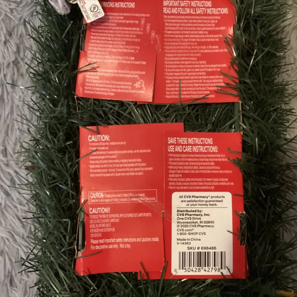 Merry Brite 18 Foot Lighted Garland New